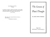 book The genesis of Plato's thought