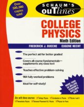 book Schaum's outline of theory and problems of college physics