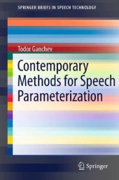 book Contemporary methods for speech parameterization