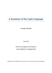 book A Grammar of the Lopit Language