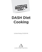 book The complete idiot's guide to DASH diet cooking