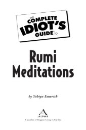 book The complete idiot's guide to Rumi meditations