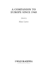 book A Companion to Europe Since 1945