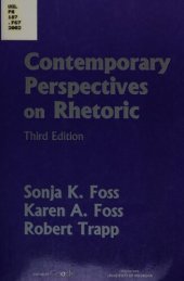 book Contemporary perspectives on rhetoric