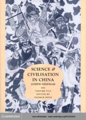 book Science and civilisation in China. Vol. 6, Biology and biologicial technology. Pt. VI, Medicine