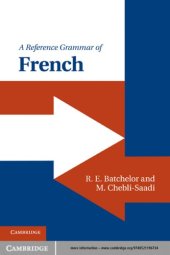 book A reference grammar of French