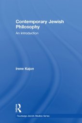 book Contemporary Jewish Philosophy: An Introduction