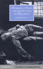 book Romantic poets and the culture of posterity