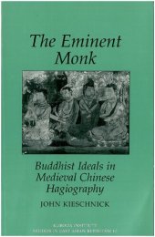 book The Eminent Monk: Buddhist Ideals in Medieval Chinese Hagiography