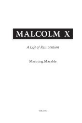 book Malcolm X: a life of reinvention