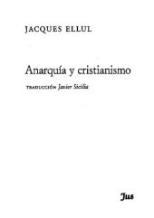 book Anarquia Y Cristianismo