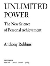 book Unlimited Power: The New Science of Personal Achievement