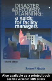 book Disaster and recovery planning a guide for facility managers