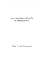 book Interculturalidad y filosofía en América Latina