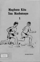 book Magbasa Kita San Masbatenyo (Primiro) 1