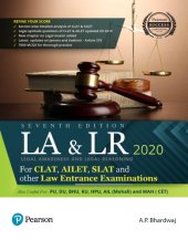 book Legal awareness and legal reasoning 2020: For CLAT, AILET, SLAT and other Law Entrance Examinations