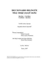 book Diccionario bilingüe Quechua - Castellano, Castellano - Quechua. Iskay simipi yuyaykʼancha