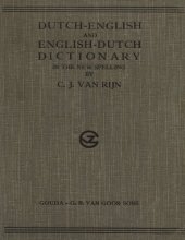 book Dutch-English and English-Dutch Dictionary in the New Spelling