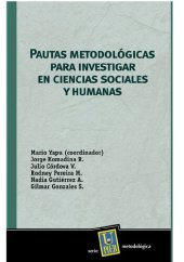 book Pautas metodológicas para investigar en ciencias sociales y humanas