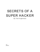 book Secrets of a super hacker