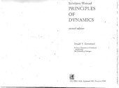 book Principles of Dynamics Solutions Manual