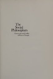 book The Social Philosophers: Community and Conflict in Western Thought