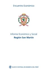 book Informe Económico y Social Región San Martín