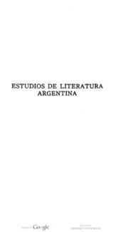 book Estudios de literatura argentina.