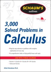 book Schaum's 3,000 Solved Problems in Calculus