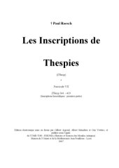 book Les Inspirtions des Thespies