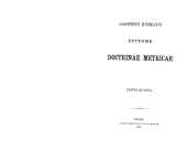 book Epitome Doctrinae metricae