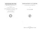 book Hephaestion on metre : with the corresponding sections from Aristides Quintilianus' On Music : a translation and commentary