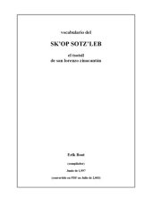 book Vocabulario del skʼop sotzʼleb el tsotsil de san lorenzo zinacantán