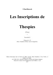 book Les Inspirtions des Thespies