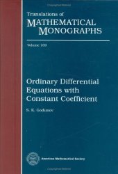 book Ordinary Differential Equations With Constant Coefficient