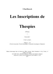 book Les Inspirtions des Thespies