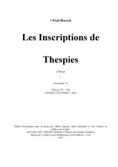 book Les Inspirtions des Thespies