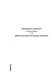 book INDO-IRANIAN PHONOLOGY. MIDDLE AND NEW INDO-IRANIAN LANGUAGES 