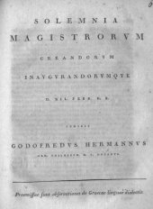 book Solemnia Magistrorvm