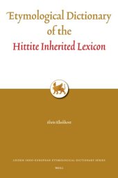 book Etymological Dictionary of the Hittite Inherited Lexicon