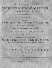 book De differentia prosae et poeticae orationis disputatio