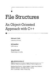 book File Structures: An Object-Oriented Approach with C++