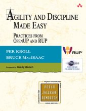 book Agility and discipline made easy practices from OpenUP and RUP