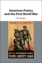 book American poetry and the First World War