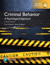 book Criminal behavior: a psychological approach