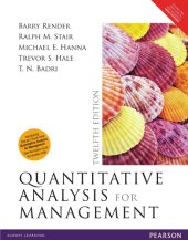 book Quantitative analysis for management