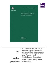 book Sri Lanka's tea industry: succeeding in the global market