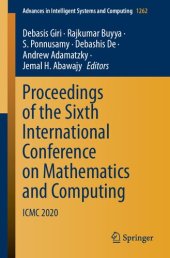 book Proceedings of the Sixth International Conference on Mathematics and Computing: ICMC 2020