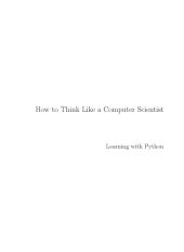 book How to Think Like a Computer Scientist: Learning With Python