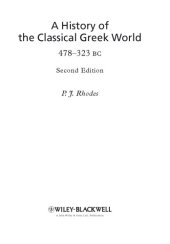 book A History of the Classical Greek World, 478–323 BC